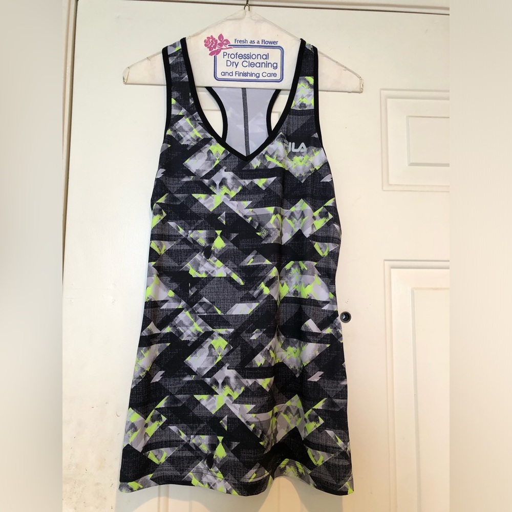 NWOT FILA Geometric Pattern  Athletic  Wear Tank Top